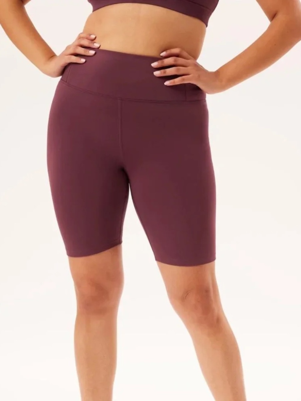 Girlfriend Collective FLOAT Ultralight Bike Shorts - Berry Purple
